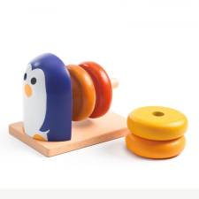 Djeco Formaillesztő - Pingvin 4 kerékkel - Penguin Basic fajáték