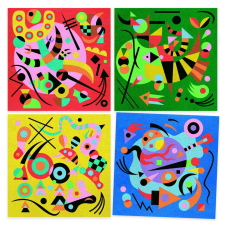 DJECO Homokműhely Absztrakt művészet Kandinsky, Djeco ihlette kreatív és készségfejlesztő