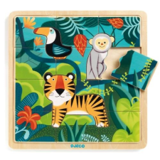 DJECO Képkirakó, puzzle - Dzsungel puzzle - Puzzlo Jungle- DJECO puzzle, kirakós