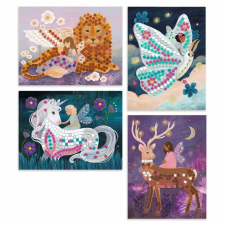 DJECO Kreatív mozaikjáték The Enchanted Unicorn, Djeco kreatív és készségfejlesztő