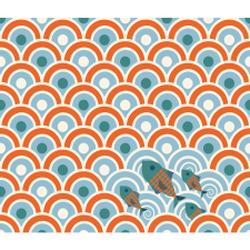 Djeco: Little Big room Dekortapéta - Szardíniák - Sardines kreatív és készségfejlesztő