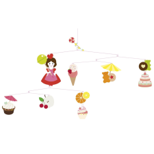 Djeco Little BIG room Djeco: Little Big room Szélmobil függődísz - Édességek - Sweets egyéb bébijáték