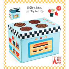 DJECO : Little Big room Játéktároló ülőke - Játék tűzhely - Cooker kreatív és készségfejlesztő