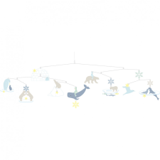 DJECO : Little Big room Szélmobil függődísz - Jegesmedvék - Polar bears (FSC) egyéb bébijáték