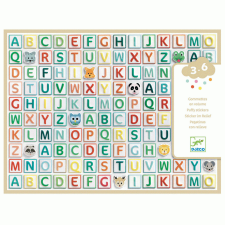 Djeco Matricák - Betűk - Alphabet stickers kreatív és készségfejlesztő
