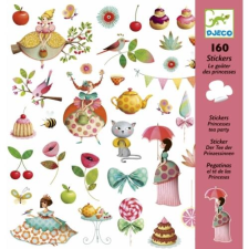 DJECO Matricák - Hercegnők tea partyja - Princess Tea Party- DJECO kreatív és készségfejlesztő