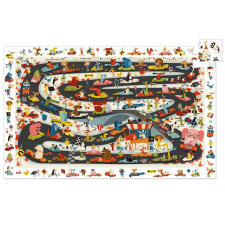 Djeco Megfigyeltető puzzle - Állati autóverseny - Car rally játékfigura
