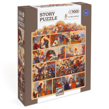 DJECO Mese puzzle - Artúr király, 100 db-os - The King Arthur puzzle, kirakós