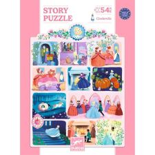DJECO Mese puzzle - Hamupipőke, 54 db-os - Cinderella puzzle, kirakós