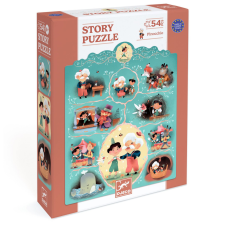 DJECO Mese puzzle - Pinokkió, 54 db-os - Pinocchio puzzle, kirakós