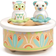 DJECO Mozgó Figurás Zenedoboz - Maci és Bagoly - BabyMusic (DJ06110) kreatív és készségfejlesztő