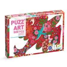 DJECO Művész puzzle - Madár, 500 db-os - Bird puzzle, kirakós