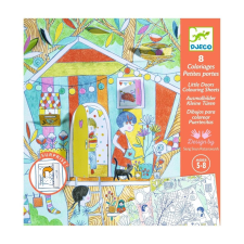 DJECO Nina’s Play Tents - Meglepetés színezők, Nina kuckói kreatív és készségfejlesztő