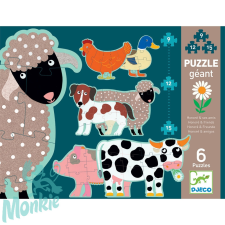  Djeco Óriás puzzle - Honoré &amp; friends puzzle, kirakós