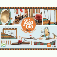 DJECO Pályaépítő készlet, Zig and Go Djeco Music, 52 db kreatív és készségfejlesztő