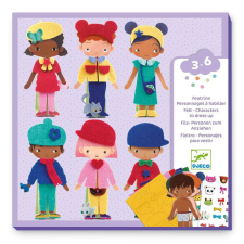 DJECO Papírbaba öltöztető - Fiúk-lányok - Soft dress-up kreatív és készségfejlesztő