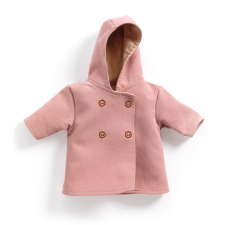 DJECO : Pomea Játékbaba ruha - Kapucnis kabát - Hooded coat babakabát, overál, bundazsák
