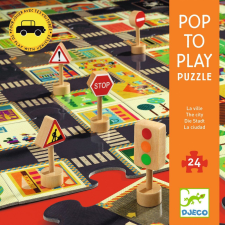 DJECO Pop játszani puzzle City, Djeco puzzle, kirakós