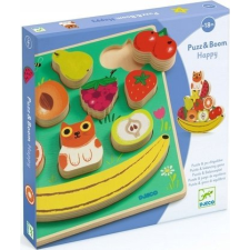 DJECO Puzz & Boom Happy - Vidám Formaillesztő és Egyensúlyépítő Fajáték (DJ01073) puzzle, kirakós