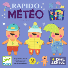 DJECO Rapido Meteo-öltöztető memória játék memóriajáték