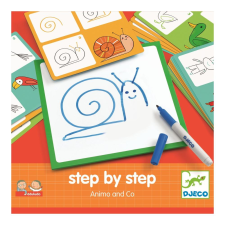 DJECO Step by step, Animals and Co - Rajzolni tanulok lépésről lépésre oktatójáték