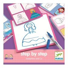 DJECO Step by step, Joséphine and Co - Rajzolni tanulok lépésről lépésre oktatójáték