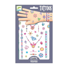 DJECO Tattoos, Jenni's Jewels - Tetováló matricák, Jenni ékszerei kreatív és készségfejlesztő