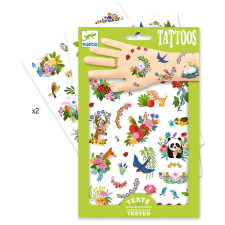  Djeco Tetováló matricák- Boldog tavasz csillámtetoválás