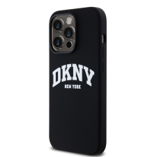 DKNY Apple iPhone 15 Pro DKNY DKHMP15LSNYACH Liquid Silicon MagSafe Hátlap - Fekete tok és táska