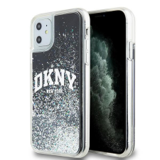 DKNY DKHCN61LBNAEK Liquid Glitter Big Logo tok iPhone 11 / Xr - fekete tok és táska