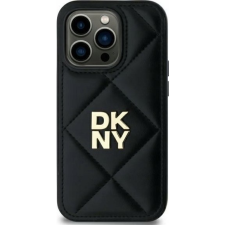 DKNY DKHCP14SPQDSLK Quilted Stack Logo Tok iPhone 14 - Fekete (DKHCP14SPQDSLK) tok és táska