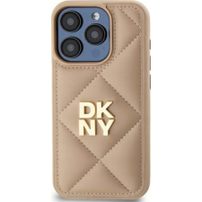 DKNY DKHCP15MPQDSLE Quilted Stack Logo Tok iPhone 15 Plus - Bézs (DKHCP15MPQDSLE) tok és táska