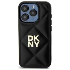 DKNY DKHCP15MPQDSLK Quilted Stack Logo tok iPhone 15 Plus - fekete tok és táska