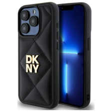DKNY DKHCP15XPQDSLK Quilted Stack Logo tok iPhone 15 Pro Max - fekete tok és táska