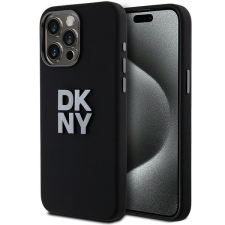 DKNY DKHCP15XSMCBSK Liquid Silicone Metal Logo tok iPhone 15 Pro Max - fekete tok és táska
