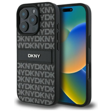 DKNY DKHCP16LPRTHSLK Texture Pattern Tonal Stripe keménytok iPhone 16 Pro - fekete tok és táska