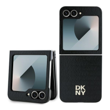 DKNY DKHCZF6PSHRPSK Repeat Pattern Stack Logo tok Samsung Galaxy Z Flip6 F741 - fekete tok és táska