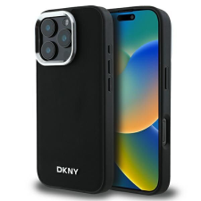 DKNY DKHMP16LPSCMCLK Plain Silver Logo MagSafe keménytok iPhone 16 Pro - fekete tok és táska