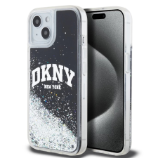 DKNY DKNY Liquid Glitter Arch Logo tok iPhone 14 készülékhez fekete tok és táska