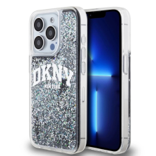 DKNY DKNY Liquid Glitter Arch Logo tok iPhone 15 Pro készülékhez fekete tok és táska
