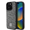 DKNY DKNY PU Leather Crosswalk Pattern Magsafe tok iPhone 16 Pro Max készülékhez elefántcsont