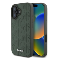 DKNY DKNY PU Leather Grid Pattern Magsafe tok iPhone 16 készülékhez zöld tok és táska