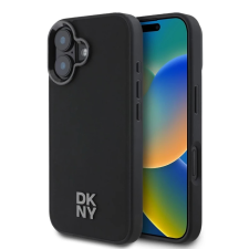 DKNY DKNY PU Leather Stack Logo Magsafe tok iPhone 16 készülékhez fekete tok és táska