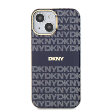 DKNY iPhone 13 MagSafe Mintás középcsíkkal PC TPU Telefon tok - Kék (DKHMP13MHRHSEB) mobiltelefon kellék