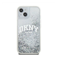  DKNY Liquid Glitter Arch Logo iPhone 14 hátlap tok, átlátszó tok és táska