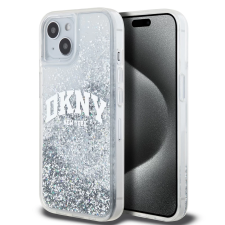 DKNY Liquid Glitter Arch Logo tok iPhone 15 készülékhez átlátszó (900895) tok és táska
