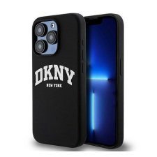 DKNY Liquid Silicone Arch Logo MagSafe, iPhone 15 Plus, Fekete, Szilikon, Mobiltelefon tok tok és táska