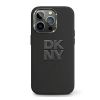 DKNY Liquid Silicone Metal Logo Apple iPhone 15 / 14 / 13 hátlap tok, fekete, DKHCP15SSMCBSK