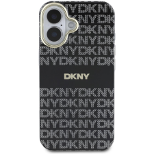 DKNY PC/TPU Repeat Pattern Tonal Stripe Magsafe iPhone 16 Black tok (DKHMP16SHRHSEK) tok és táska