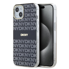 DKNY PC/TPU Repeat Pattern Tonal Stripe Magsafe tok iPhone 13 készülékhez fekete tok és táska